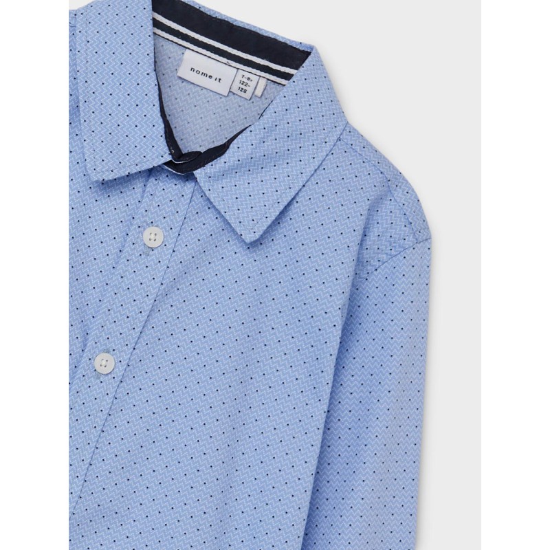 NAME IT Kids Langærmet Skjorte - Dusty Blue