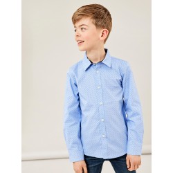 NAME IT Kids Langærmet Skjorte - Dusty Blue