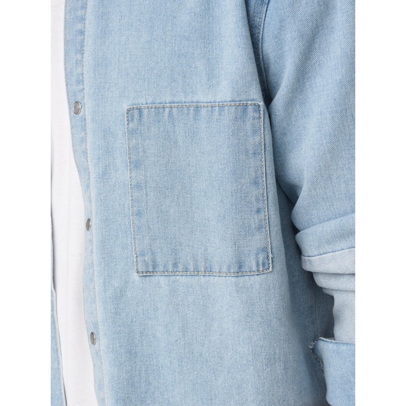 ONLY & SONS Storm Mixed Denim Skjorte - Light Blue Denim