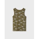 NAME IT Mini Tank Top Dino 2-pak - Olive Night