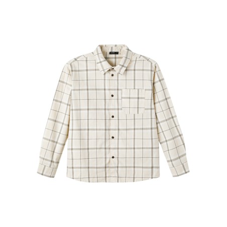 LMTD Tojo Langærmet Check Shirt - Turtledove