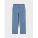 LMTD Workizza Dad Fit Bukser - Light Blue Denim