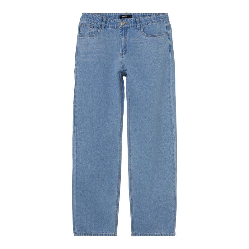 LMTD Workizza Dad Fit Bukser - Light Blue Denim