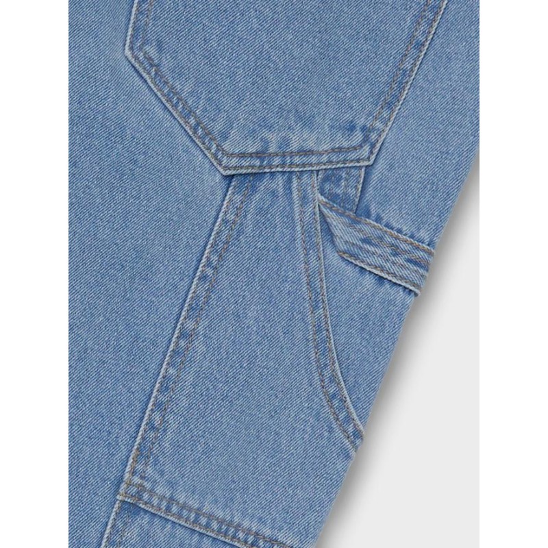 LMTD Workizza Dad Fit Bukser - Light Blue Denim