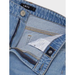 LMTD Workizza Dad Fit Bukser - Light Blue Denim