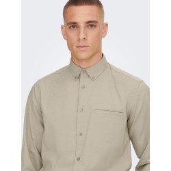 ONLY & SONS Yuki Skjorte - Chinchilla