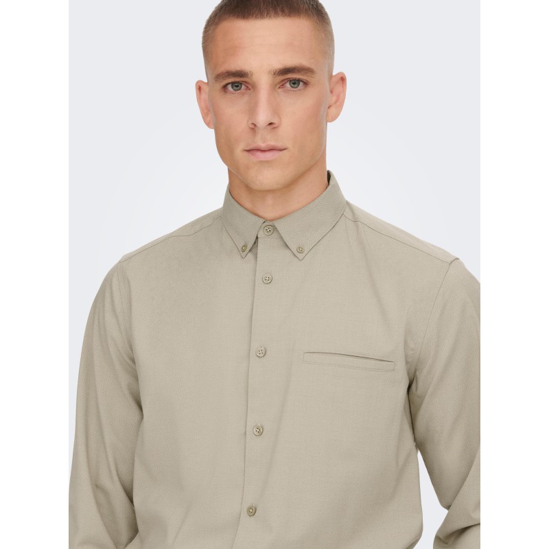 ONLY & SONS Yuki Skjorte - Chinchilla