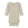 NAME IT Baby Kab L/S Bodystocking - Peyote Melange