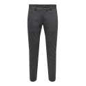 ONLY & SONS Mark Tap Chino Bukser - Dark Grey Melange