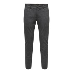 ONLY & SONS Mark Tap Chino Bukser - Dark Grey Melange