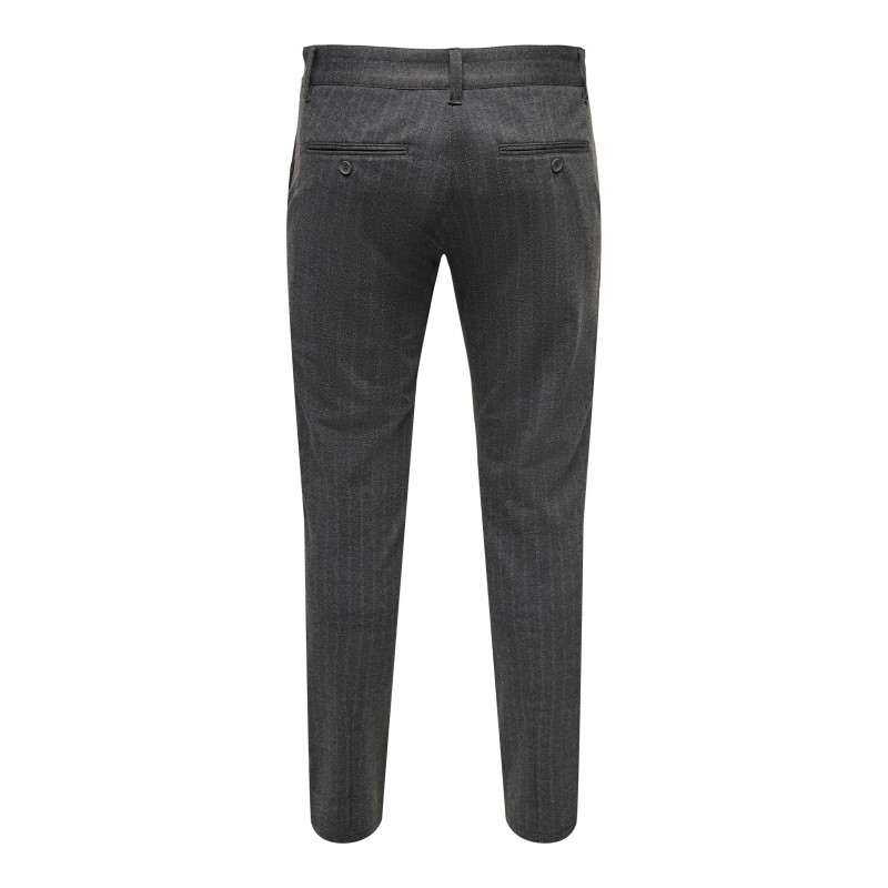 ONLY & SONS Mark Tap Chino Bukser - Dark Grey Melange