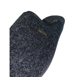 ØLHOLM Le Soft Filt Hjemmesko - Mørk Grå Melange