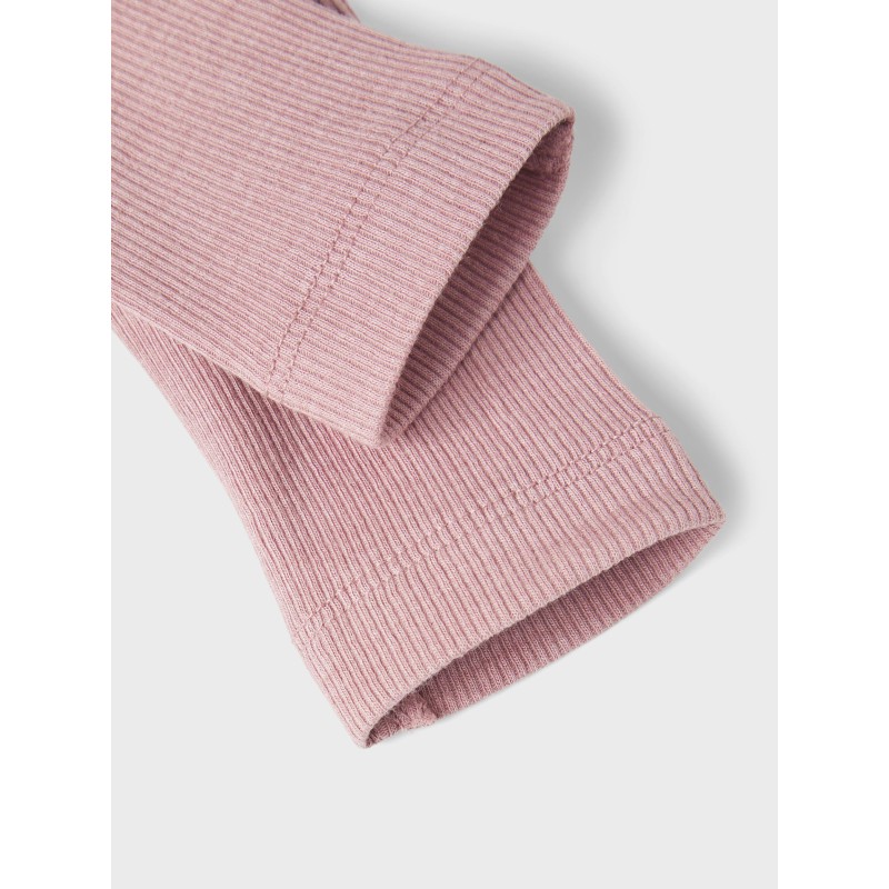 NAME IT Baby Rib Leggings - Deauville Mauve Melange