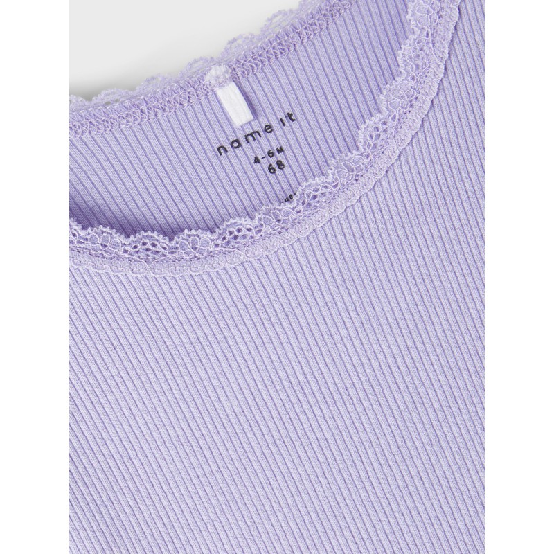 NAME IT langærmet bodystocking | Økologisk Bomuld | Shop trygt her!