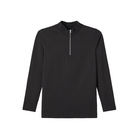 LMTD Tune Langærmet Half Zip Top - Sort