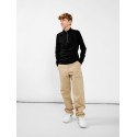 LMTD Tune Langærmet Half Zip Top - Sort