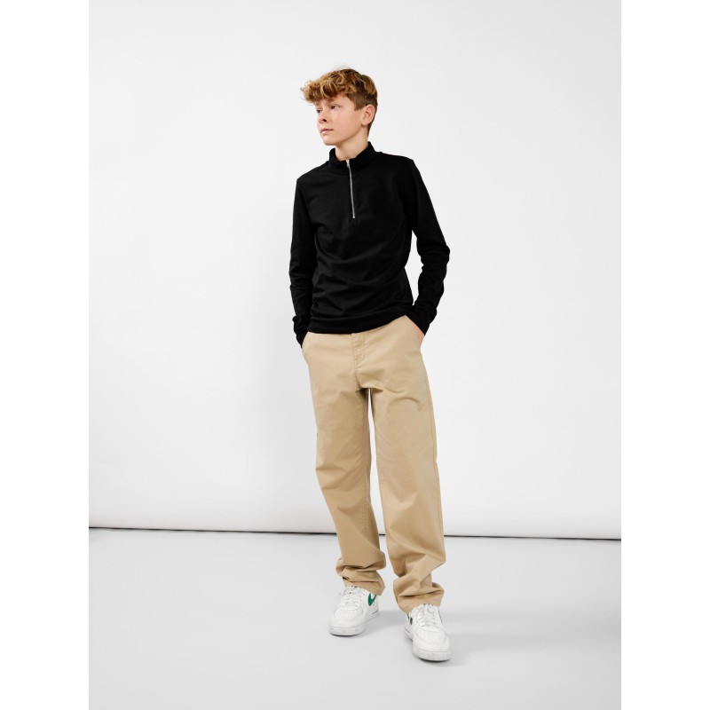 LMTD Tune Langærmet Half Zip Top - Sort