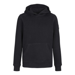 JACK & JONES Junior  Waffle Sweat Hoodie - Sort
