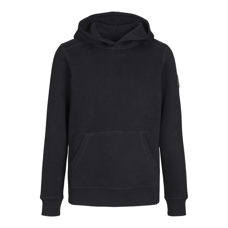 JACK & JONES Junior  Waffle Sweat Hoodie - Sort