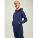 JACK & JONES Junior Waffle Sweat Hoodie - Navy Blazer