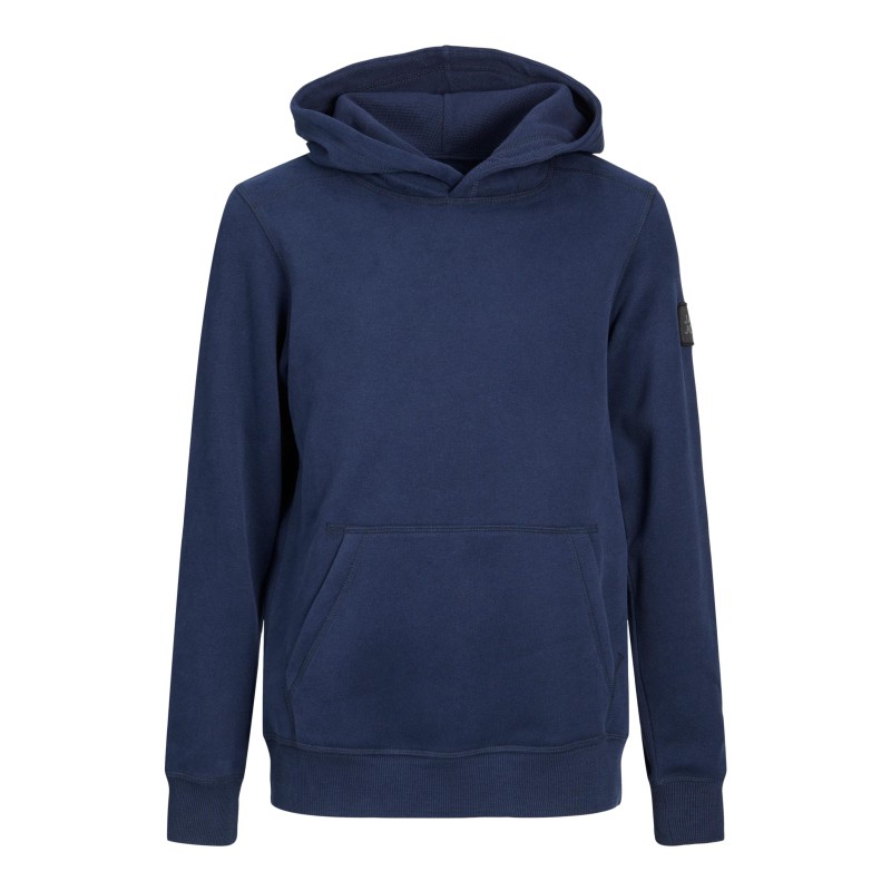 JACK & JONES Junior Waffle Sweat Hoodie - Navy Blazer