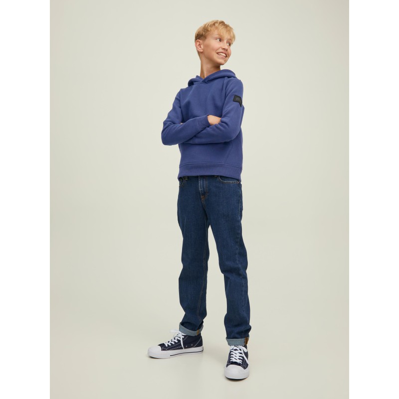 JACK & JONES Junior Waffle Sweat Hoodie - Navy Blazer