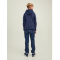 JACK & JONES Junior Waffle Sweat Hoodie - Navy Blazer