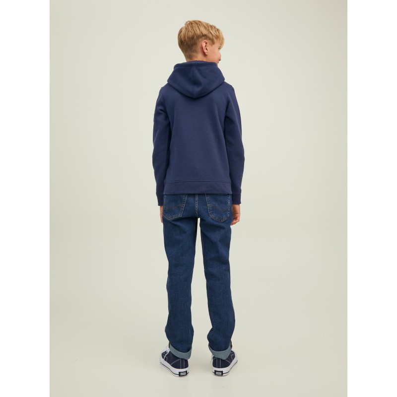 JACK & JONES Junior Waffle Sweat Hoodie - Navy Blazer