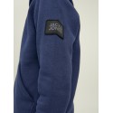 JACK & JONES Junior Waffle Sweat Hoodie - Navy Blazer