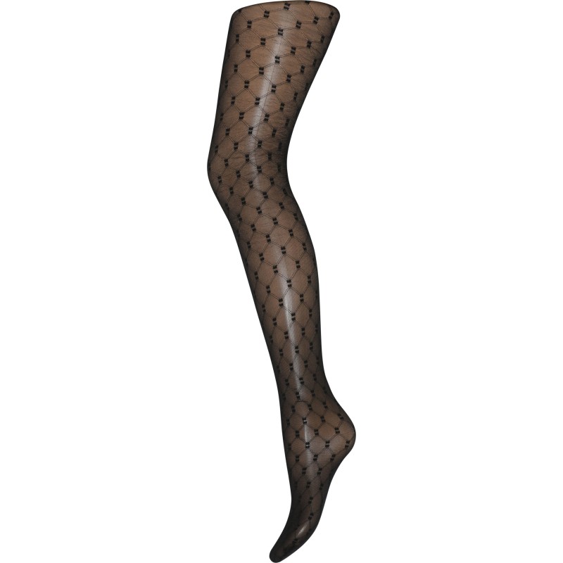 DECOY 25 Denier Mønstret Tights - Sort