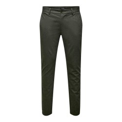 ONLY & SONS Mark Herringbone Performance Bukser - Olive Night