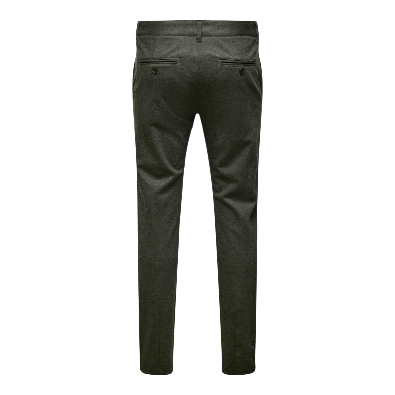 ONLY & SONS Mark Herringbone Performance Bukser - Olive Night