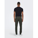 ONLY & SONS Mark Herringbone Performance Bukser - Olive Night