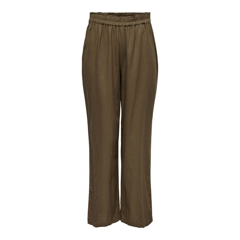 ONLY Tokyo Højtaljede Linen Blend St Bukser Pnt - Cub