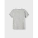 NAME IT Nkmbruno Kortærmet Top Box - Grey Melange