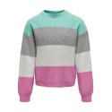 KIDS ONLY Sandy Stribet Pullover - Aruba Blue