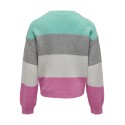 KIDS ONLY Sandy Stribet Pullover - Aruba Blue
