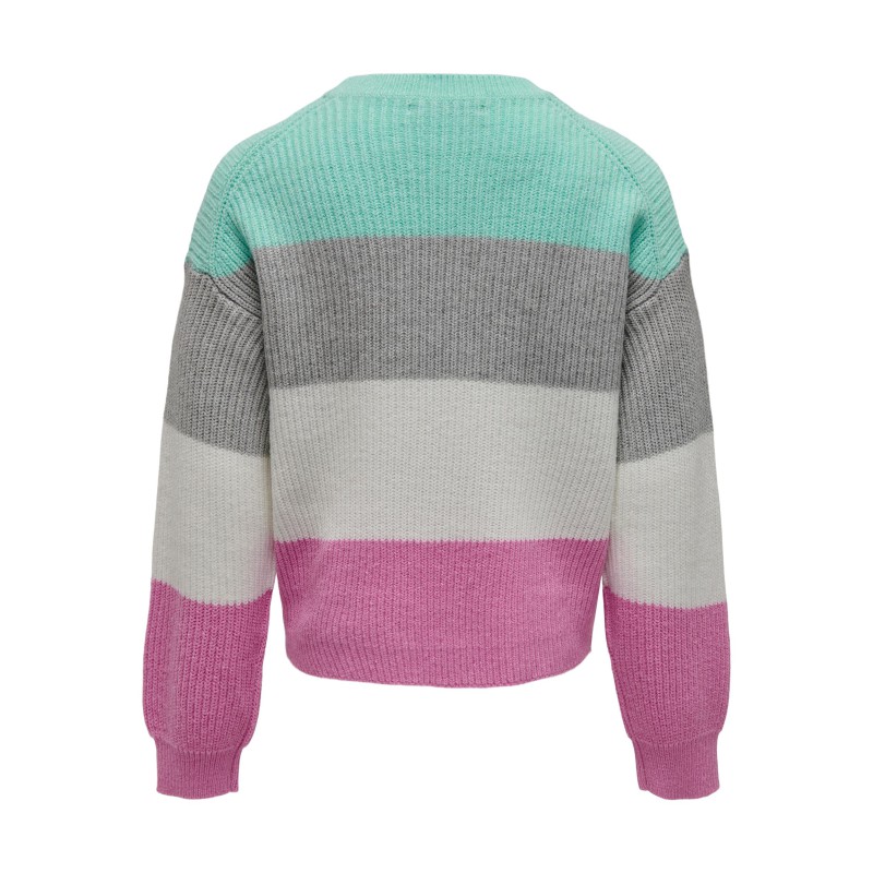 KIDS ONLY Sandy Stribet Pullover - Aruba Blue