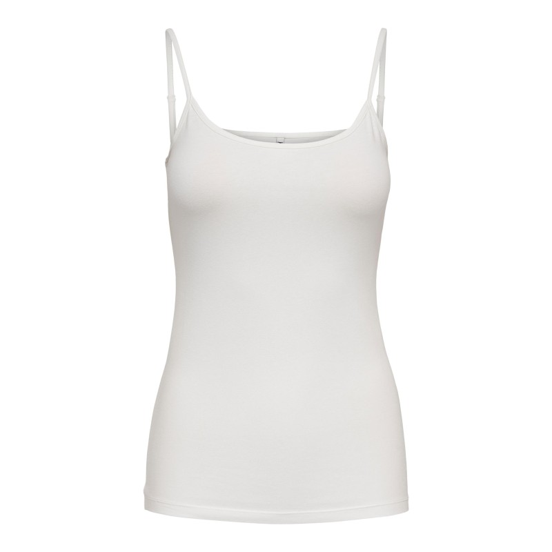 JDY Ava Singlet Top - Cloud Dancer