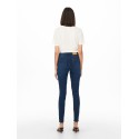 JDY Tulga Højtaljet Skinny Jeans - Dark Blue Denim