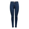 JDY Tulga Højtaljet Skinny Jeans - Dark Blue Denim