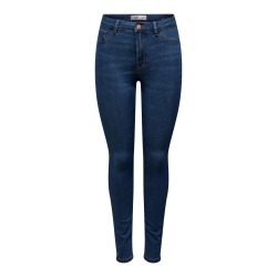 JDY Tulga Højtaljet Skinny Jeans - Dark Blue Denim