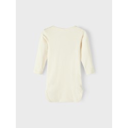 NAME IT Baby Tallia Langærmet Bodystocking - Buttercream