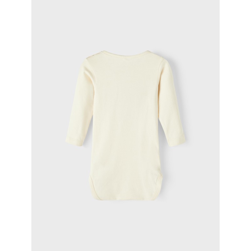 NAME IT Baby Tallia Langærmet Bodystocking - Buttercream