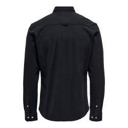 ONLY & SONS Tarp Slim Pique Skjorte - Dark Navy
