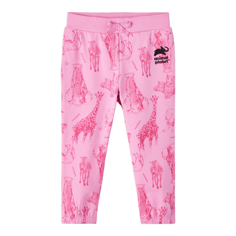 NAME IT Mini Jess Animal planet Sweatpants - Cyclamen