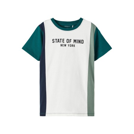 NAME IT Kids Tasso Kortærmet T-shirt - Forest Biome