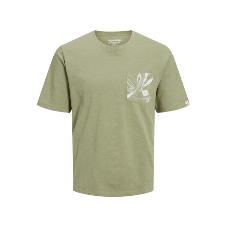 JACK & JONES Jorcrayon Pocket Tee Kortærmet Crew Neck Junior - Oil Green