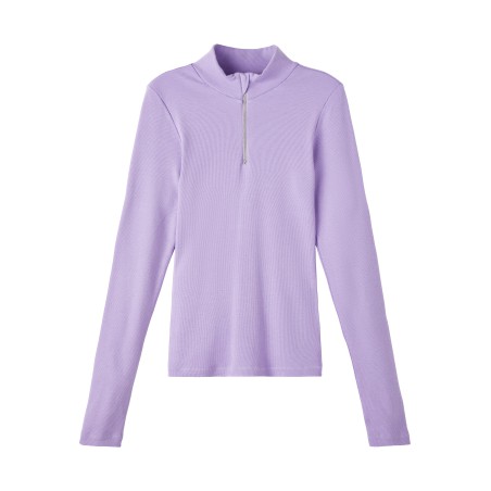 LMTD Dida Kort Half Zip Top - Sand Verbena