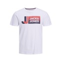 JACK & JONES JR Logo kortærmet T-shirt - Hvid